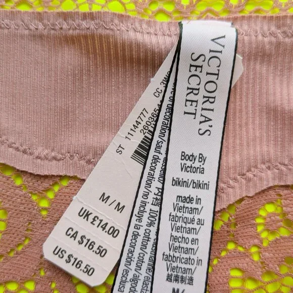 Victoria's Secret VS Body by Victoria Luxe Bikini M Panty Bundle - Lot of 3
